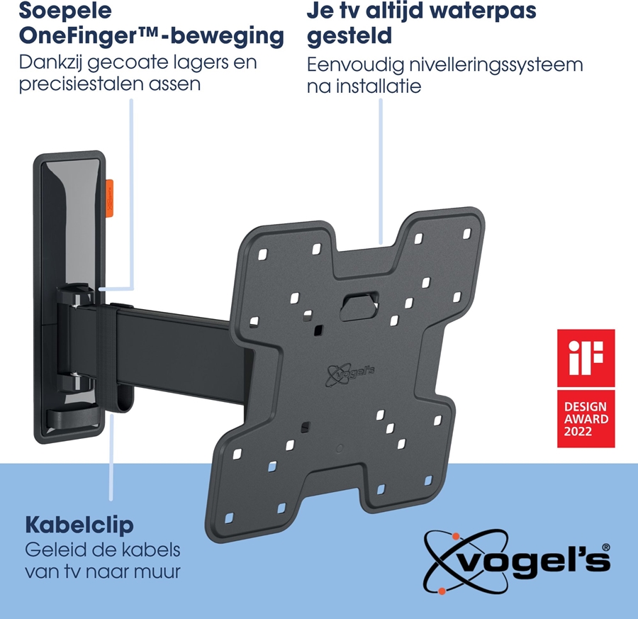 Vogel's COMFORT TVM 3225 | Draai- en kantelbare tv-beugel | 19-43 2